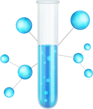 Science Test Tube Network Concept PNG image