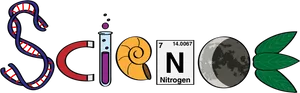 Science Themed Alphabet Illustration PNG image