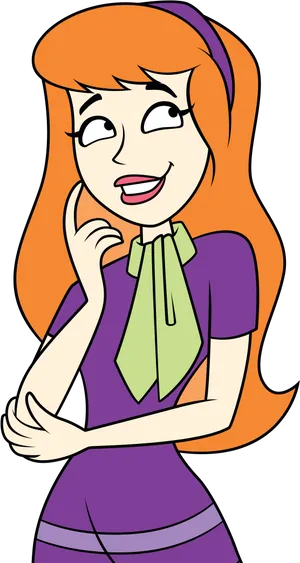 Scooby Doo Daphne Blake Portrait PNG image