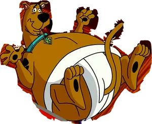 Scooby Doo Drumming Cartoon PNG image