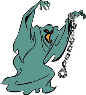 Scooby Doo Ghostly Figure PNG image