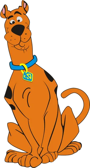 Scooby Doo Sitting Portrait PNG image