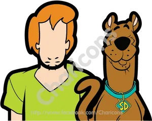 Scooby Dooand Shaggy Vector Art PNG image