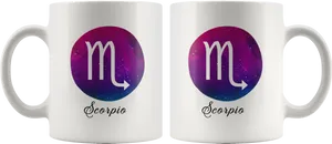 Scorpio Zodiac Sign Mugs PNG image