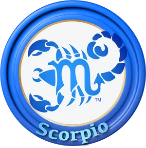 Scorpio Zodiac Symbol Emblem PNG image
