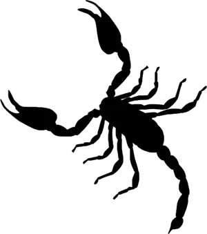 Scorpion Silhouette Graphic PNG image
