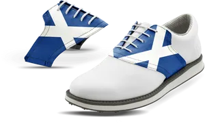 Scotland Flag Golf Shoes PNG image