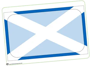 Scottish Flag Illustration PNG image