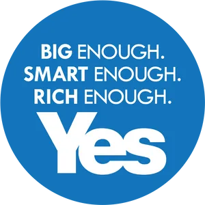 Scottish Independence Yes Campaign Slogan PNG image