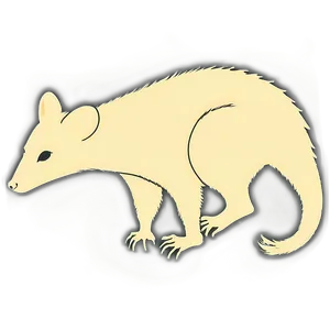 Screeching Possum Silhouette PNG 06112024 PNG