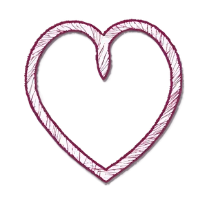 Scribble Heart Shape Png Hkn PNG image