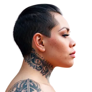 Script Neck Tattoo Imagery PNG 68