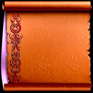 Scroll Banner On Parchment Paper Png 4 PNG image