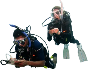 Scuba Divers Underwater Research.png PNG image