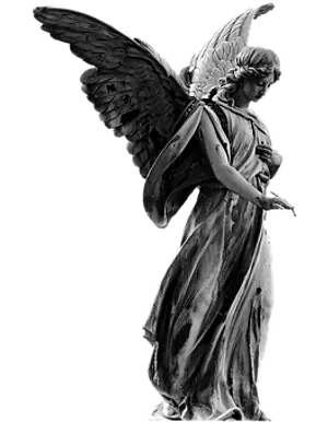 Sculpted Angelin Contemplation