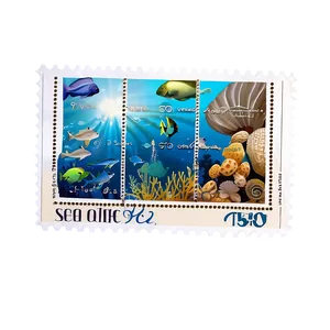 Sea Life Postage Stamp Collection PNG Jgj PNG