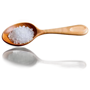 Sea Salt On Spoon Png 06272024 PNG image