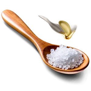 Sea Salt On Spoon Png 2 PNG image