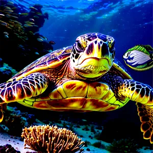 Sea Turtle Eco Tour Poster Png Psj15 PNG image