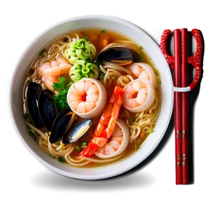 Seafood Ramen Delight Png Inc PNG image