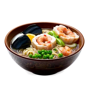 Seafood Ramen Delight PNG Tnt