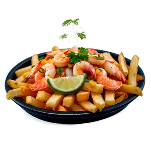Seafood Topped Fries PNG 05242024