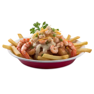 Seafood Topped Fries PNG Aqo39