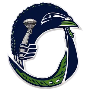 Seahawks Logo In Monochrome PNG 36