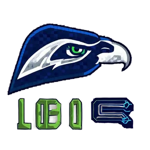 Seahawks Logo In Pixel Art PNG 61 PNG