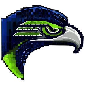 Seahawks Logo In Pixel Art PNG Tar62 PNG