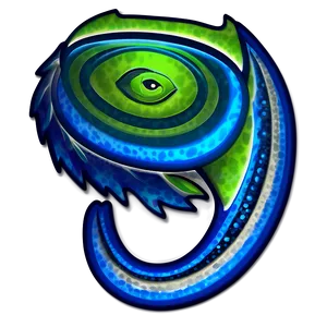 Seahawks Logo With Glowing Edges PNG Tyc
