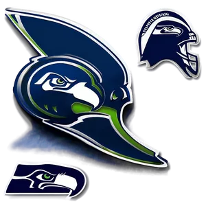 Seahawks Logo With Gradient Fill PNG 73 PNG