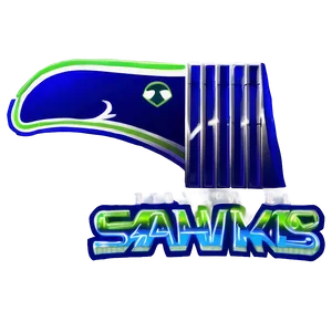 Seahawks Logo With Neon Lights PNG Skk67