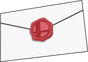 Sealed Envelopewith Wax Stamp PNG