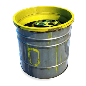 Sealed Toxic Waste Container PNG 43