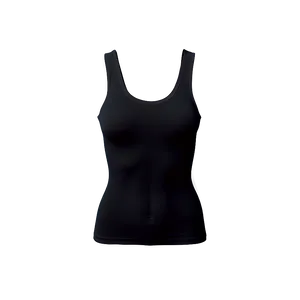 Seamless Black Tank Top PNG Ddq