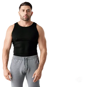 Seamless Black Tank Top PNG Qqa34 PNG