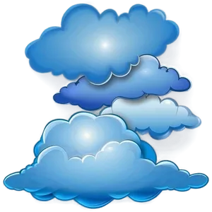 Seamless Blue Clouds Png 06202024 PNG image