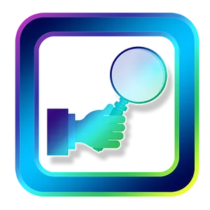 Search Icon Neon Glow