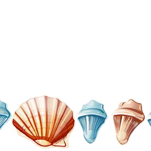 Seashell Border Clipart Png 06262024 PNG image