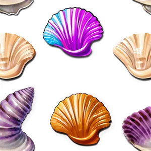 Seashell Seamless Pattern PNG Pxp