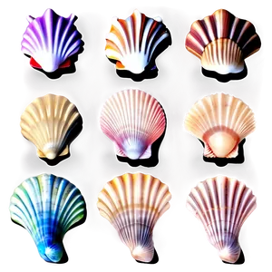 Seashell Silhouettes Png 1 PNG image