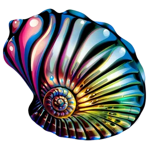 Seashell Vector Art PNG 05242024