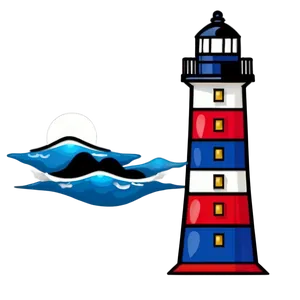 Seaside Lighthouse Art Png Etx46 PNG image