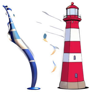 Seaside Lighthouse Art Png Sbx PNG image