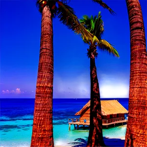 Seaside Palms View Png Udc35 PNG image