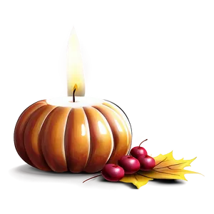 Seasonal Autumn Candle PNG 05242024
