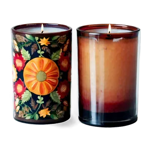 Seasonal Autumn Candle PNG Ywk71