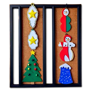 Seasonal Cork Board Decorations Png Wnt PNG image