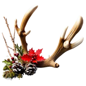 Seasonal Deer Antler PNG 98